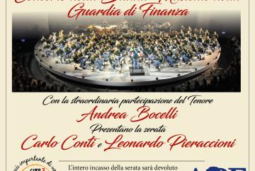 Concerto della Banda Musicale della Guardia di Finanza per i bambini di Cure2Children e della Fondazione Andrea Bocelli